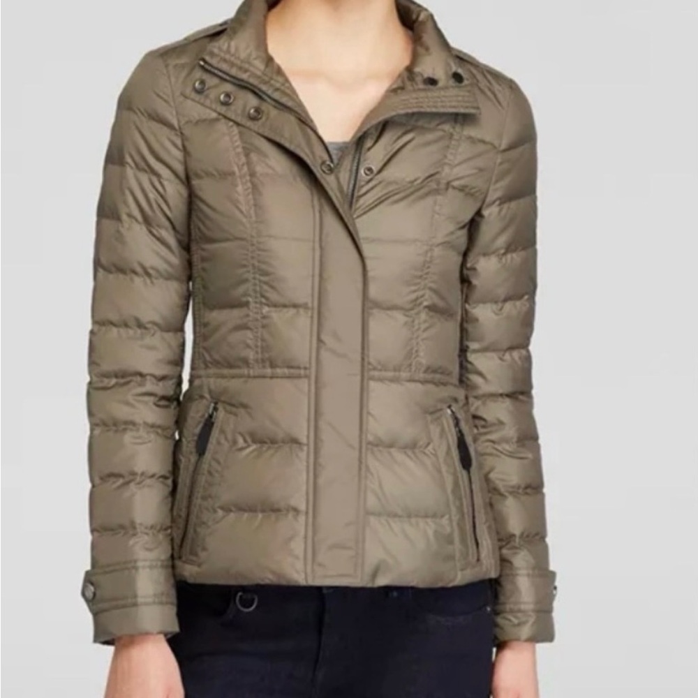 Burberry Brit Dalesbury Olive Puffer Jacket size M